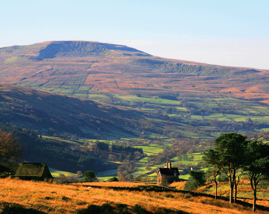 Above Dent Station and Dentdale in Autumn